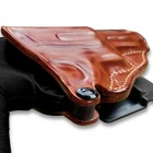 Premium Brown Leather Paddle Holster for Taurus Judge Revolver