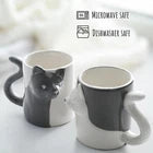 Kissing Cat Couple Coffee Mug Set – Cute Cat Lover Gift