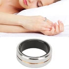 Silver Smart Ring Remote Control Health Tracker for Fitness