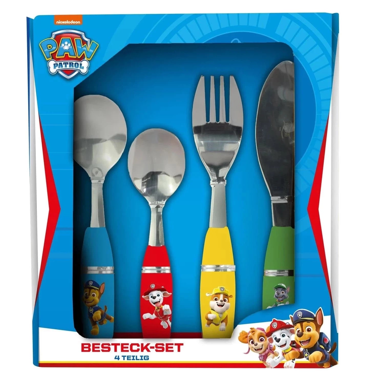 Multicolor Kids Stainless Steel 4-Piece Cutlery Set - Durable Fun Dining