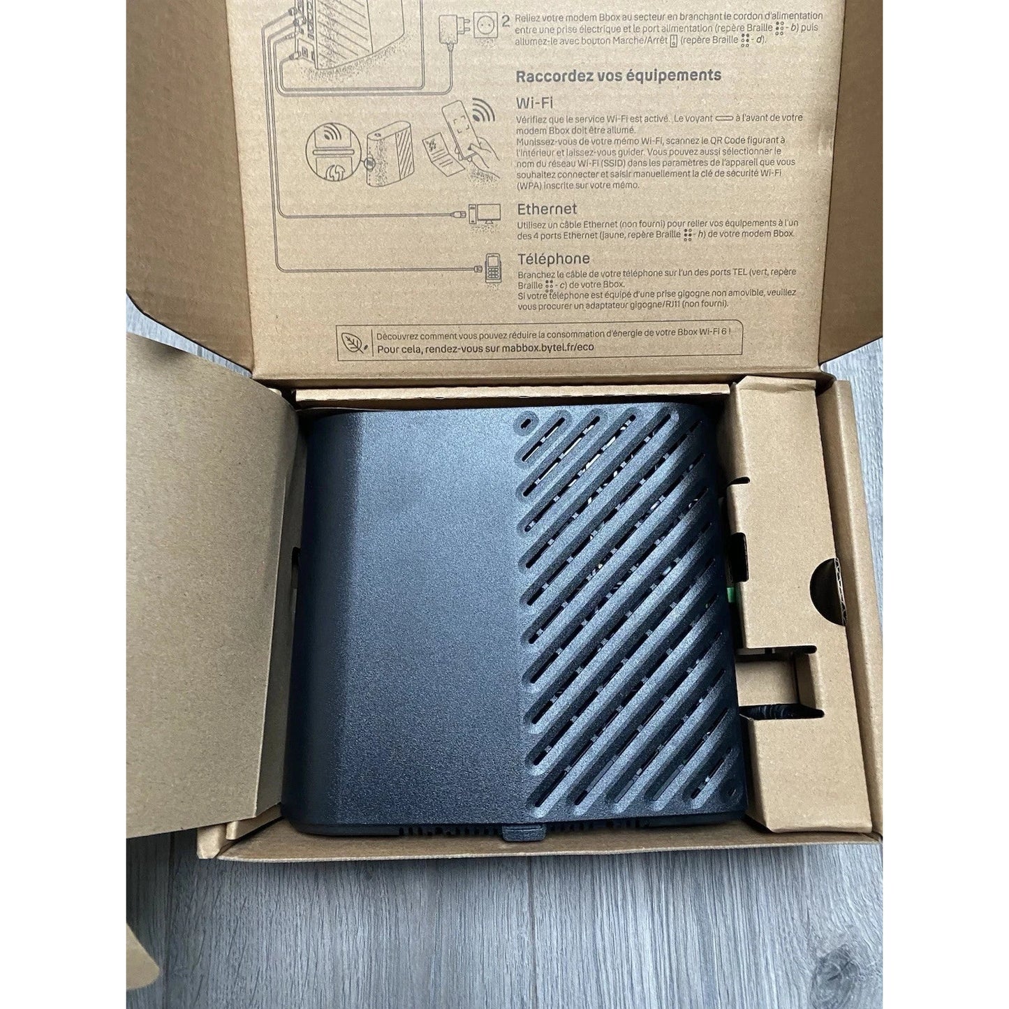 Bouygues Bbox Wi‑Fi 6 Dual‑Band Modem with Built‑In Repeater PRV36AX349B