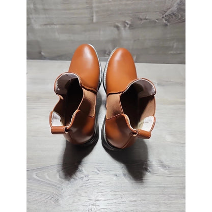 Bruno Marc Men's Urban-06 Brown Leather Ankle Boots Size 6.5