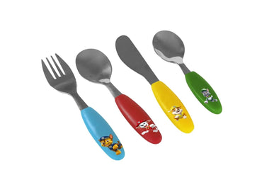 Multicolor Kids Stainless Steel 4-Piece Cutlery Set - Durable Fun Dining