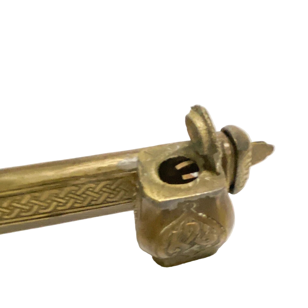 Elegant Gold Bronze Chinese Antique Incense Urn Wand