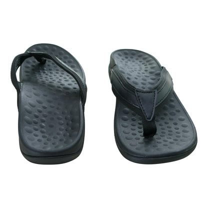 Orthopaedic Men's Sandals Arch Support Plantar Fasciitis Heel Pain Black