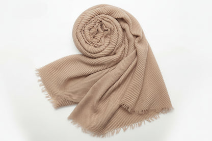 MIXIT Women Solid Glitter Scarf Plain Cotton and Linen Crumpled Scarves Shawls - Gomix Brands Outlet