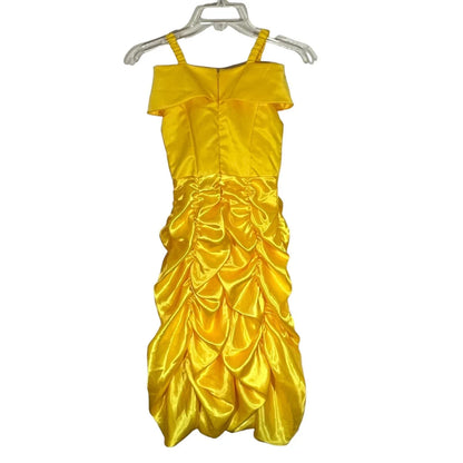 DBOW Beauty Beast Yellow Princess Belle Girl Dress Size M - Gomix Brands Outlet