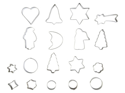 Zenker 18-Piece Stainless Steel Christmas Cookie Cutter Set