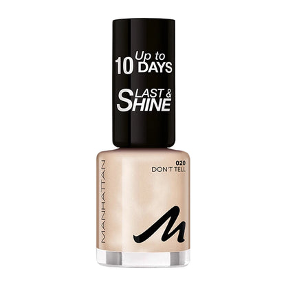 MANHATTAN Cosmetics Last & Shine Nail Polish 8ml, 020 Don't Tell