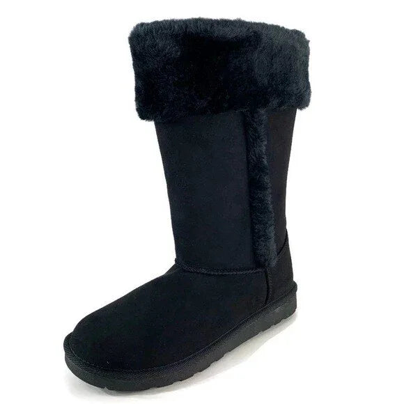 Arizona Women's Susie Faux Fur Black Booties - Gomix Brands Outlet