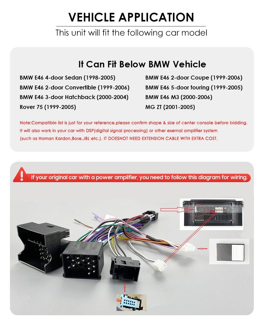 Hizpo 7" Android Car Stereo for BMW E46 with GPS