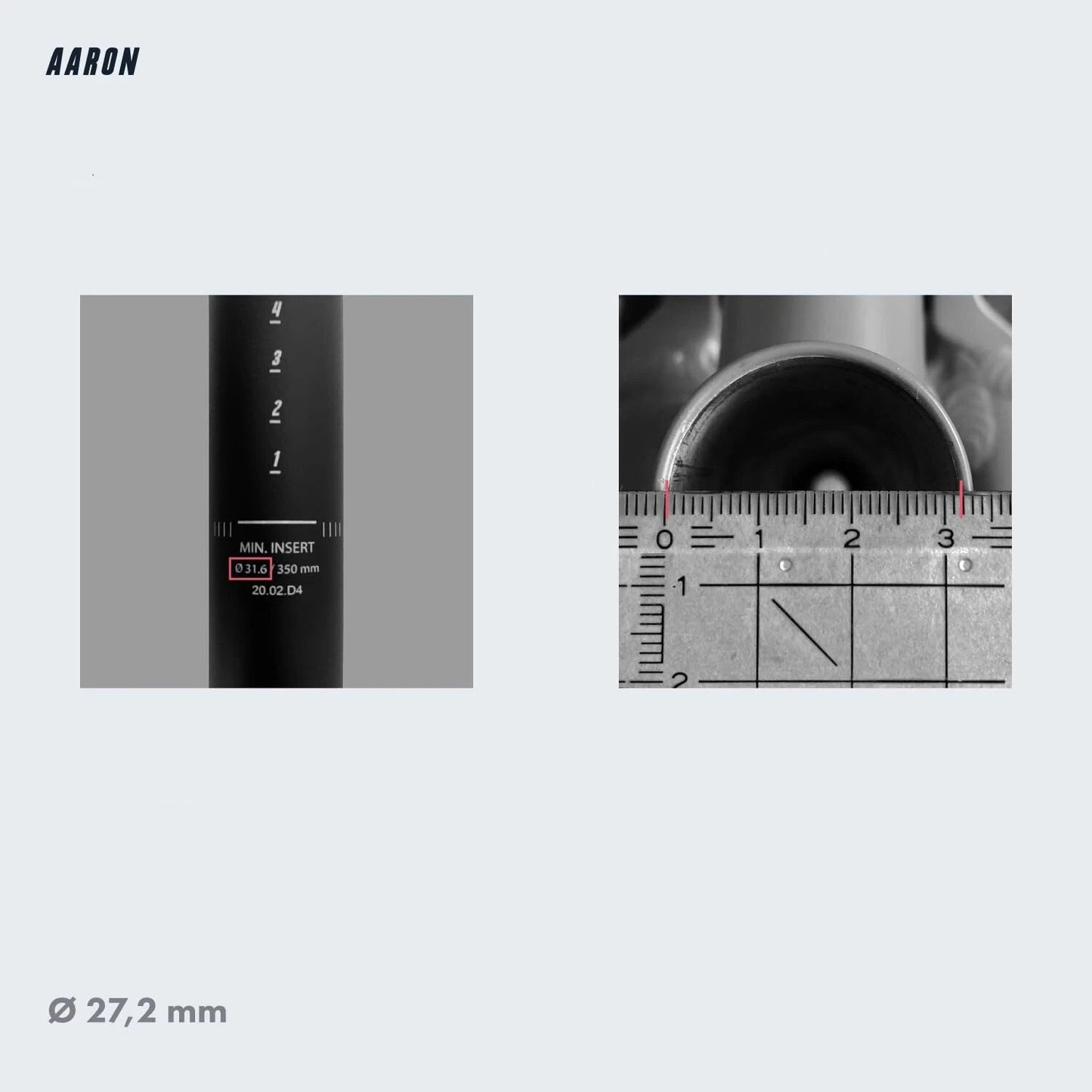 AARON 272mm Spring Aluminum Bicycle Seatpost – Lightweight Mountain Bike Upgrade