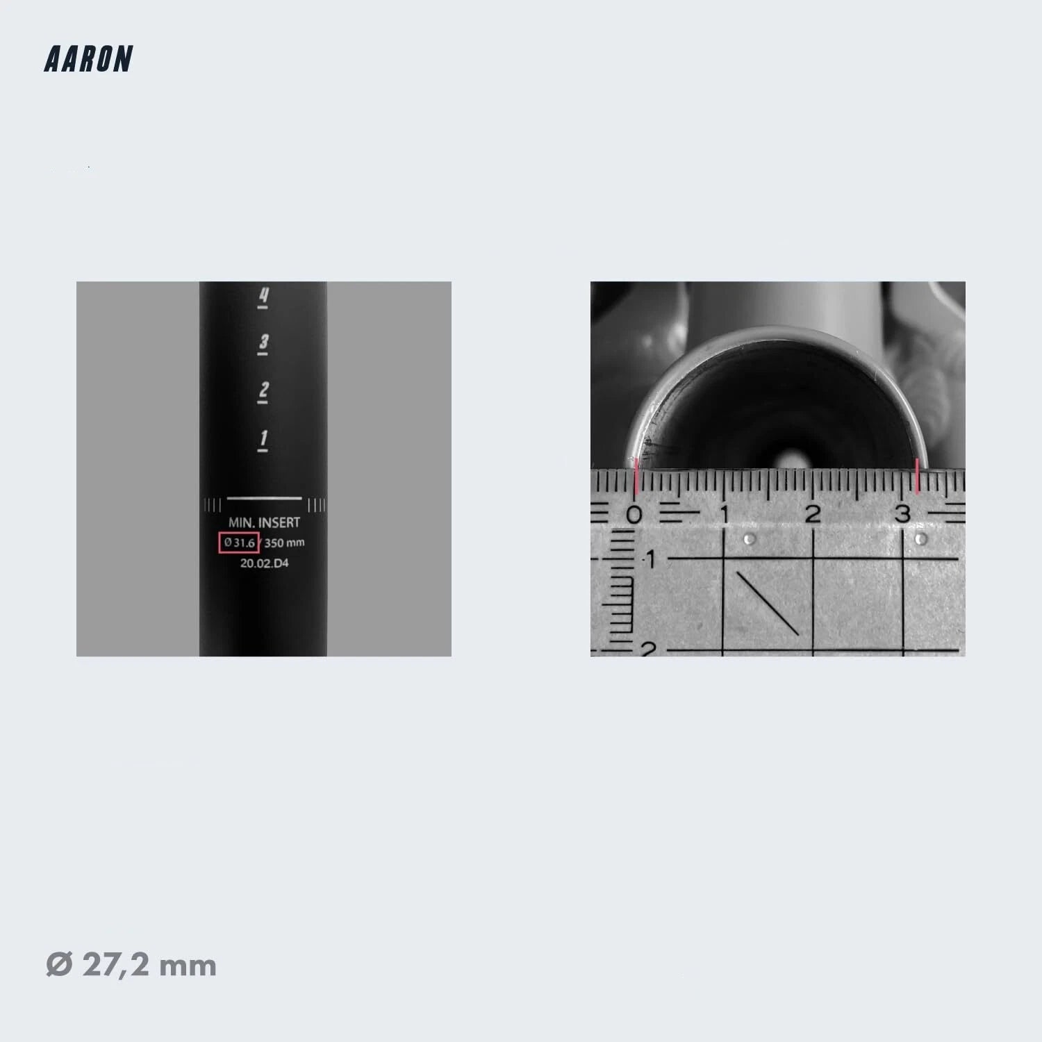 AARON 272mm Spring Aluminum Bicycle Seatpost – Lightweight Mountain Bike Upgrade