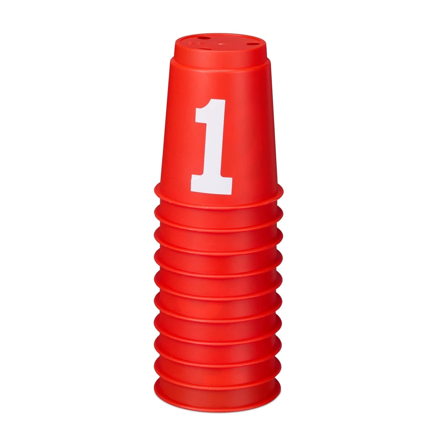 Relaxdays Red Can Throw Ball Game Set for Kids