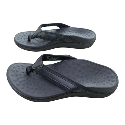 Orthopaedic Men's Sandals Arch Support Plantar Fasciitis Heel Pain Black