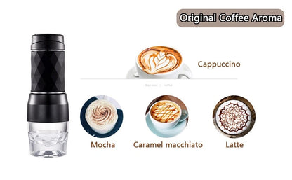 Hand Coffee Machine Hand Espresso Portable Mini Coffee Maker for Powder Capsule