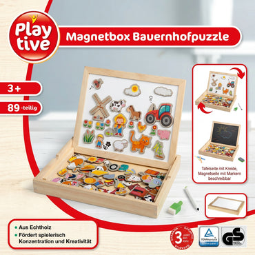 Play Tive Junior Farmyard Wooden Toy 89-Piece Set