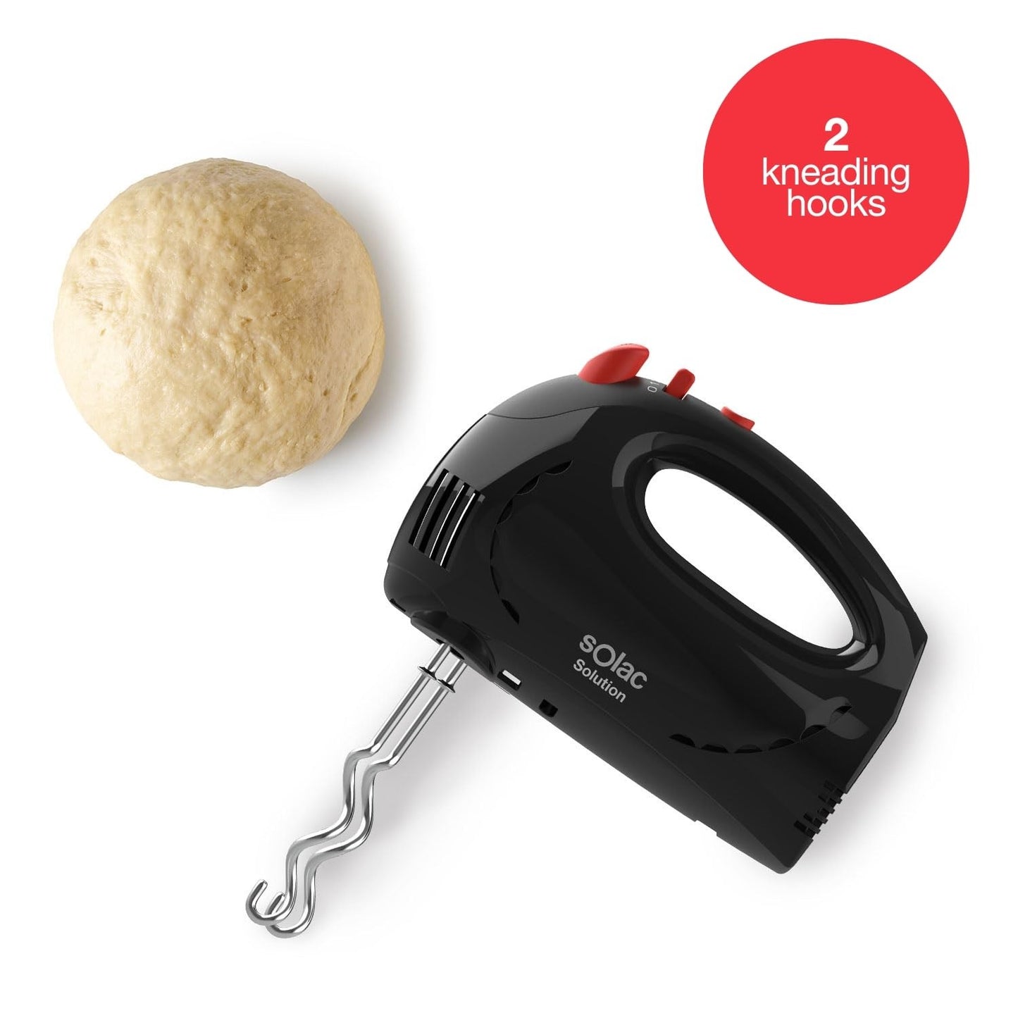 Solac Hand Mixer 300W 5 Speeds Plastic Black S91300400