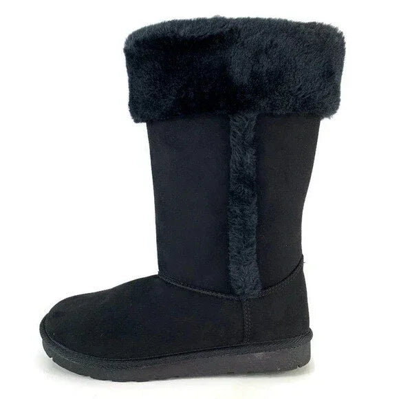 Arizona Women's Susie Faux Fur Black Booties - Gomix Brands Outlet