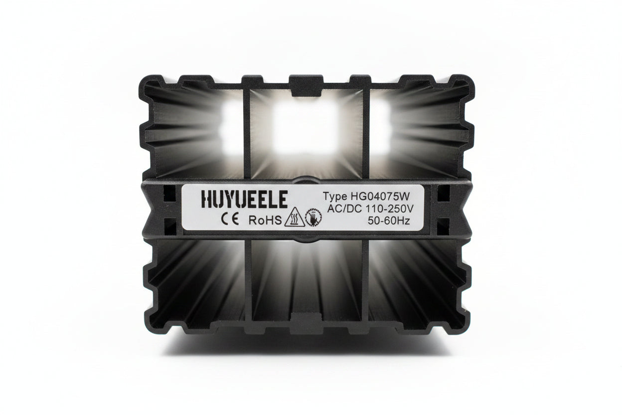 HUYUEELE AHG040 Industrial Enclosure Heater AC/DC 110-250V Black
