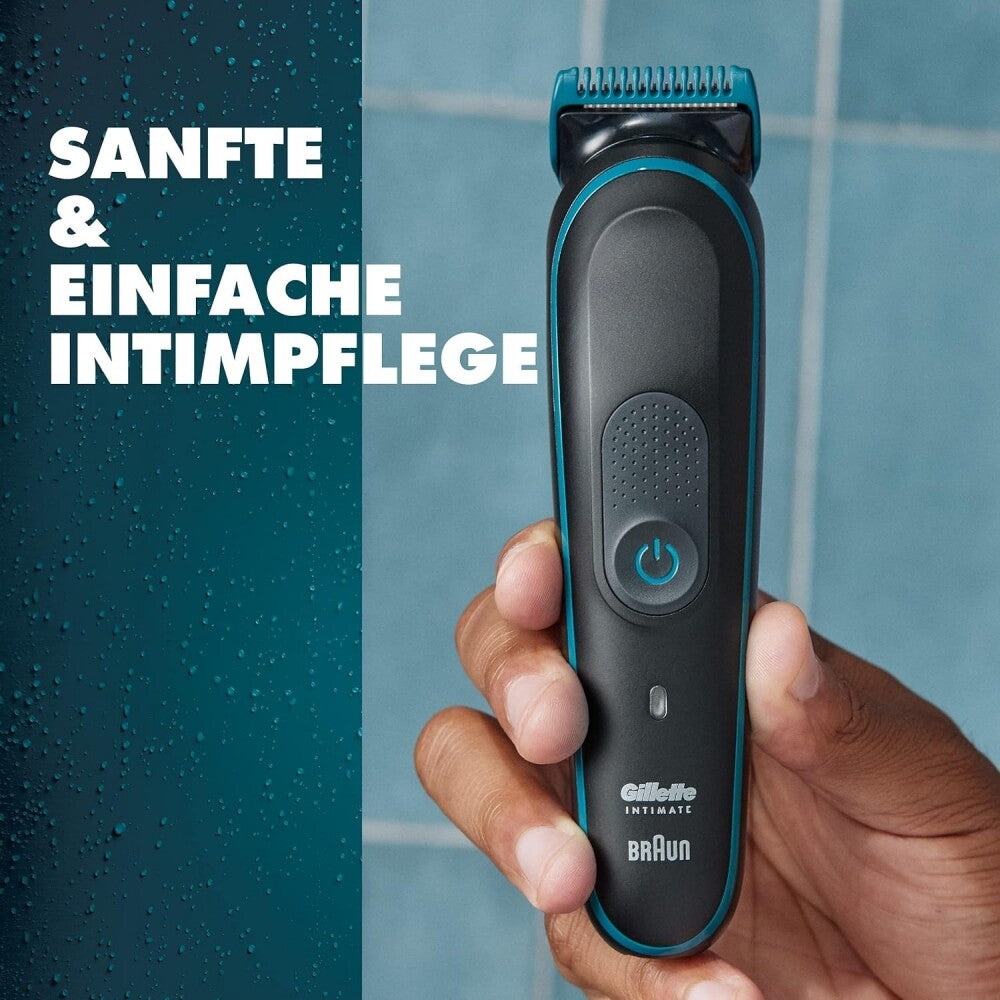 Gillette Intimate i5 Precision Trimmer Black/Blue Washable Waterproof