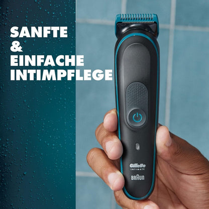 Gillette Intimate i5 Precision Trimmer Black/Blue Washable Waterproof