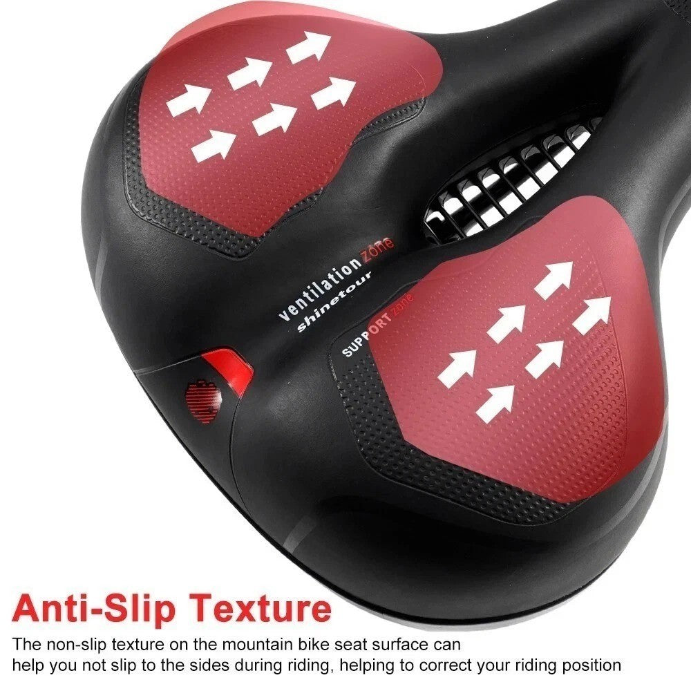 Extra Wide Big Bum Bike Gel Cushion Saddle Seat Pad