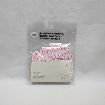 A New Day Pink Geo Print Matte Satin Face Mask