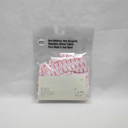 A New Day Pink Geo Print Matte Satin Face Mask