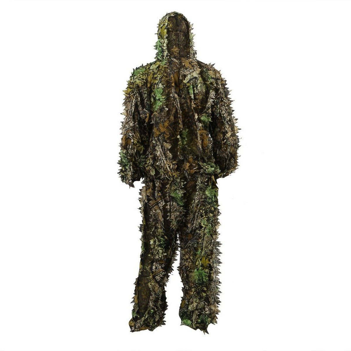 Outdoor 3D Leafy Camo Ghillie Suit for Jungle Woodland Hunting