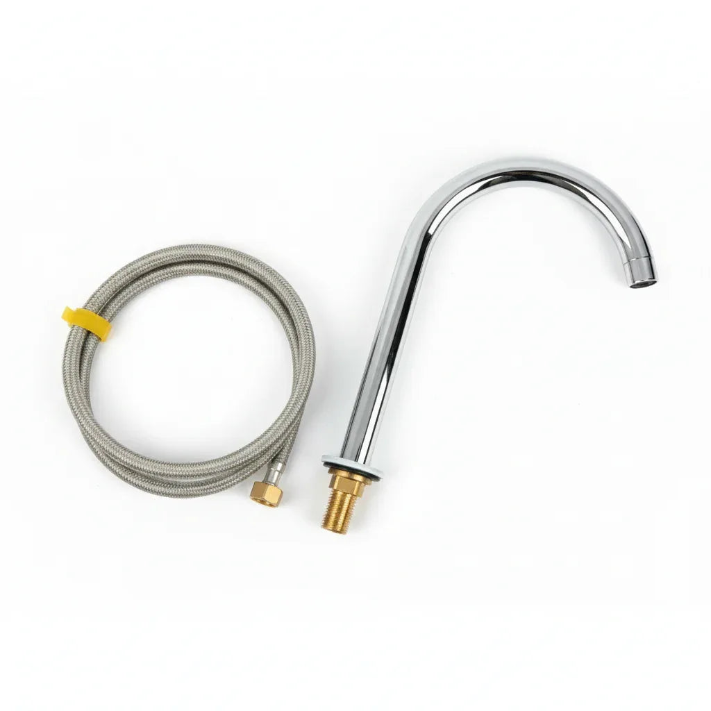 LukLoy Chrome Hands-Free Faucet Foot Control Valve - New - Gomix Brands Outlet