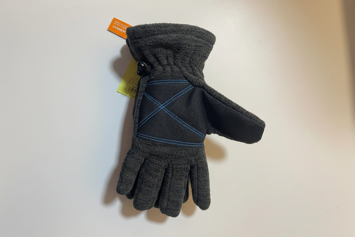 All in Motion Weightlifting Gloves 4-7 Gray-Black Palm Patches