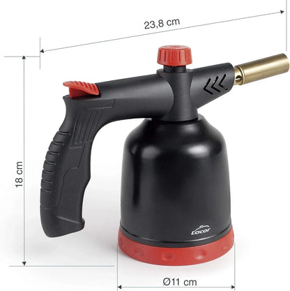 Lacor 68968 Black Professional Kitchen Gas Burner 3600W Torch - Gomix Brands Outlet