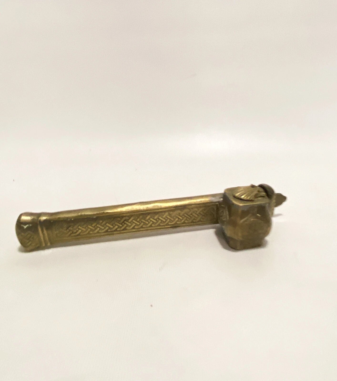 Elegant Gold Bronze Chinese Antique Incense Urn Wand