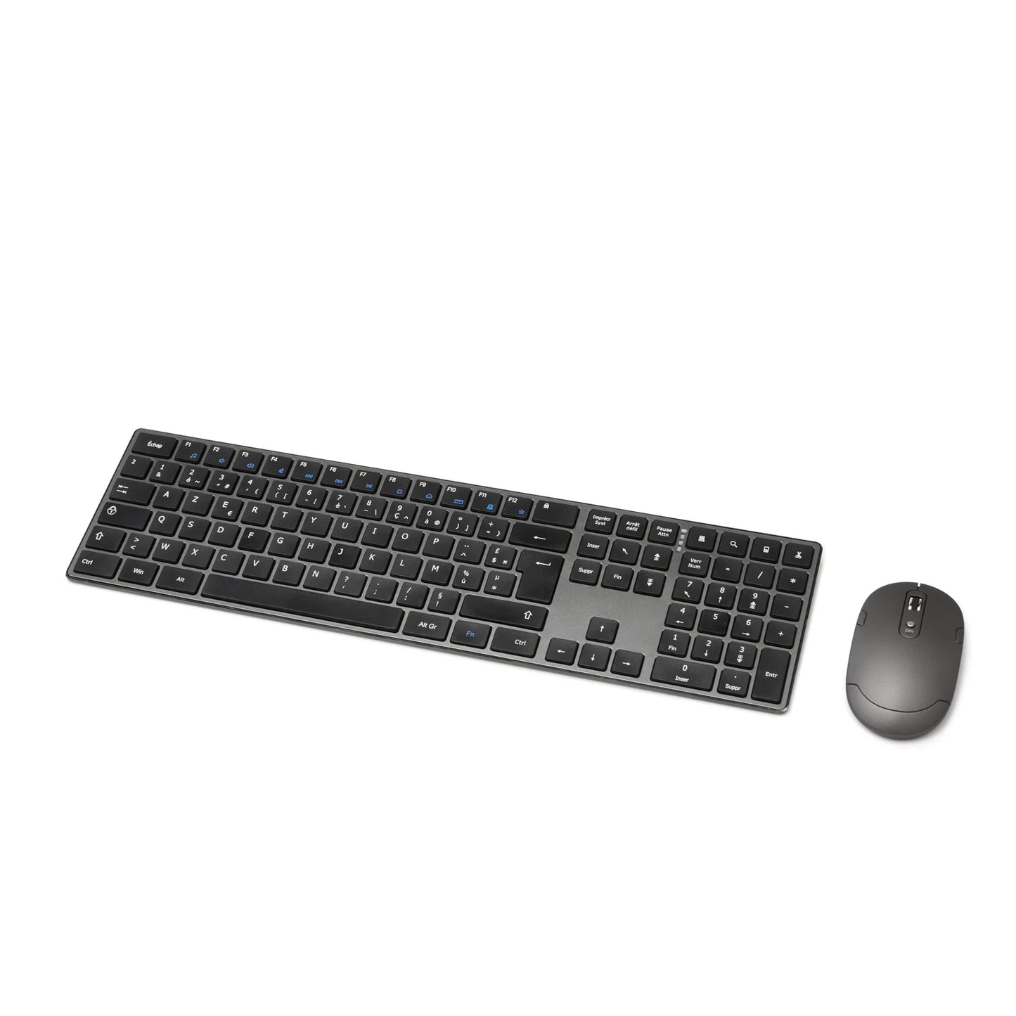 Amazon Basics Full-Size AZERTY Keyboard with Rechargeable Wireless Mouse