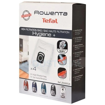 Rowenta Hygiene+ ZR2005 Vacuum Cleaner Bags 4 Pack