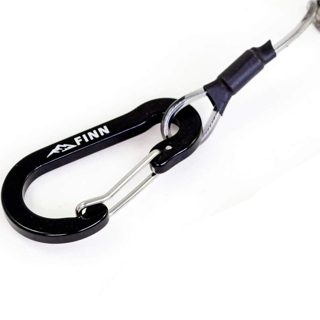 2er Spiralkabel, Schlüsselanhänger, Sicherungsband, Sicherungsseil & Karabiner Set