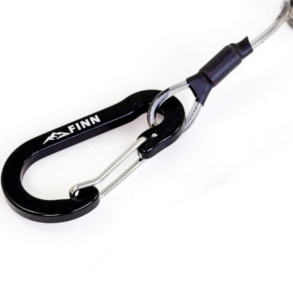 2er Spiralkabel, Schlüsselanhänger, Sicherungsband, Sicherungsseil & Karabiner Set