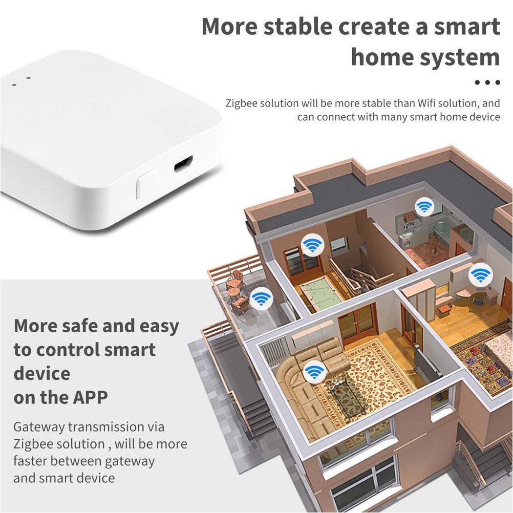 Wireless Zigbee Home Gateway Indoor Smart Hub White