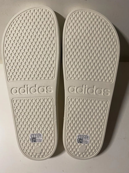 Adidas Adilette Aqua Men's Beige Slip-On Sandals Size 12