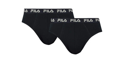 FILA Men's Black XL Cotton‑Elastane Slip Underwear – Sport Style