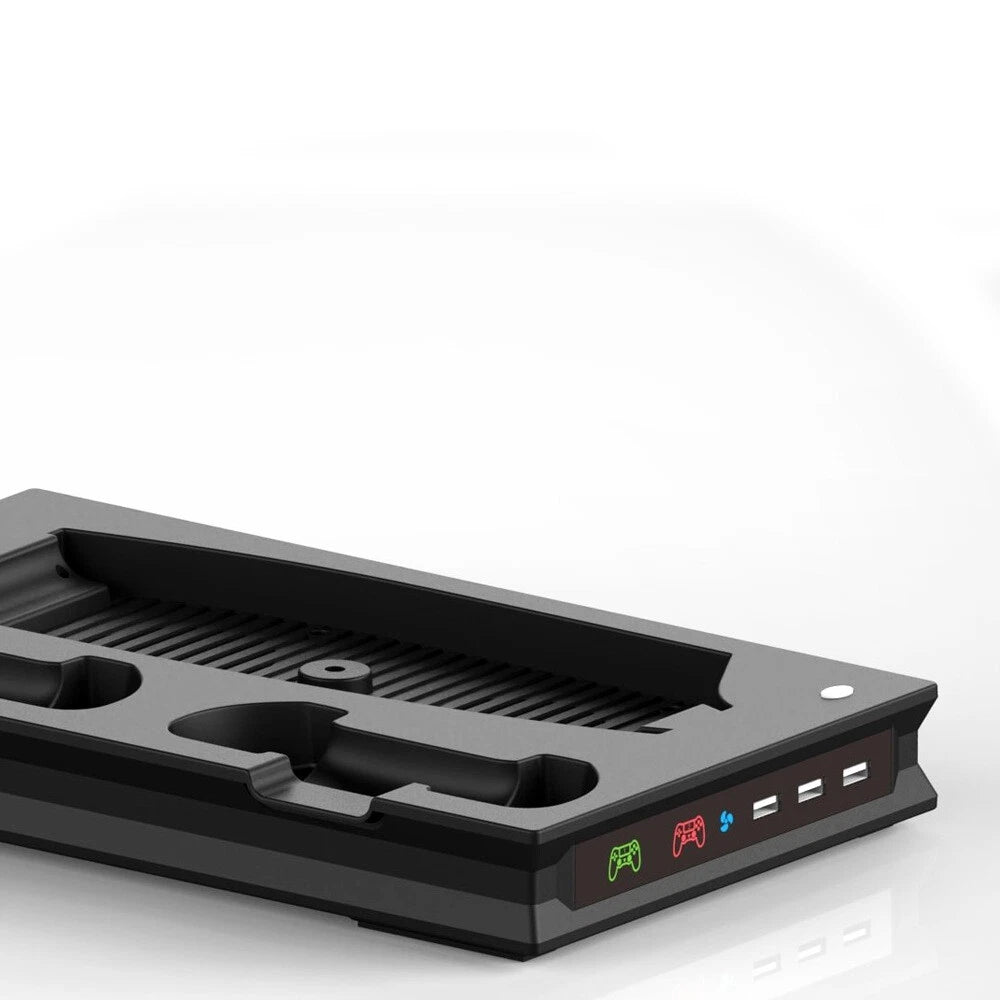 Vertical Cooling Stand and Dual Controller Charging Station for PS5