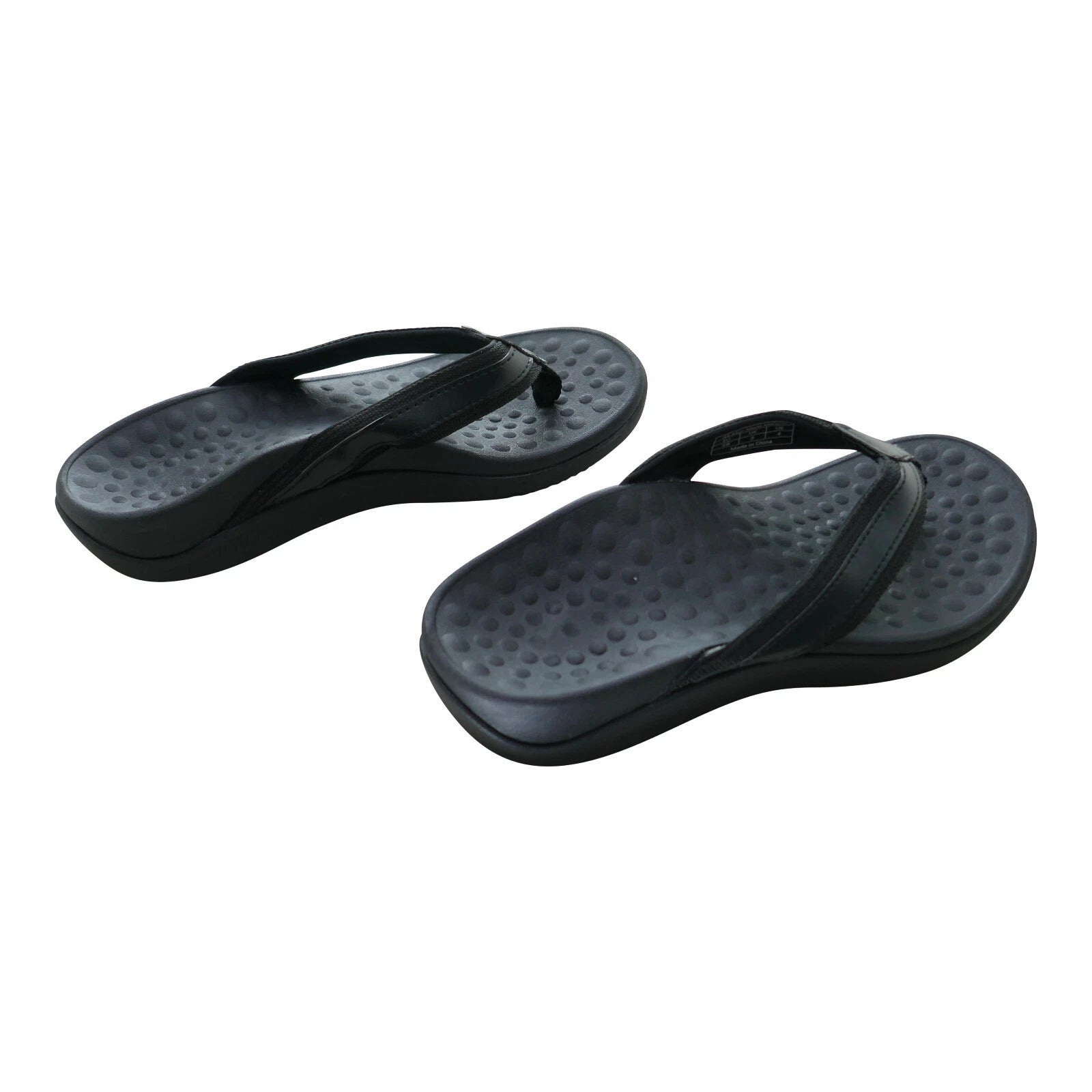 Orthopaedic Men's Sandals Arch Support Plantar Fasciitis Heel Pain Black