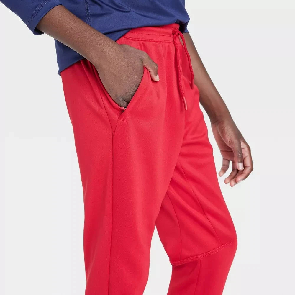 All In Motion Boys Red Jogger Pants Size XS