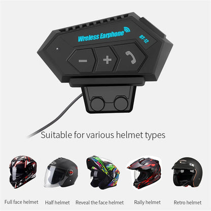 Bluetooth 5.0 Motorcycle Helmet Headset Wireless Motorbike Hands-free Waterproof