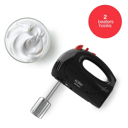 Solac Hand Mixer 300W 5 Speeds Plastic Black S91300400