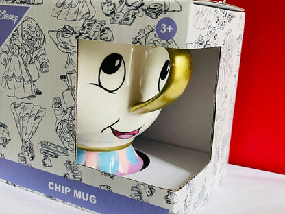 Primark Disney Beauty and the Beast Ceramic Chip Mug White