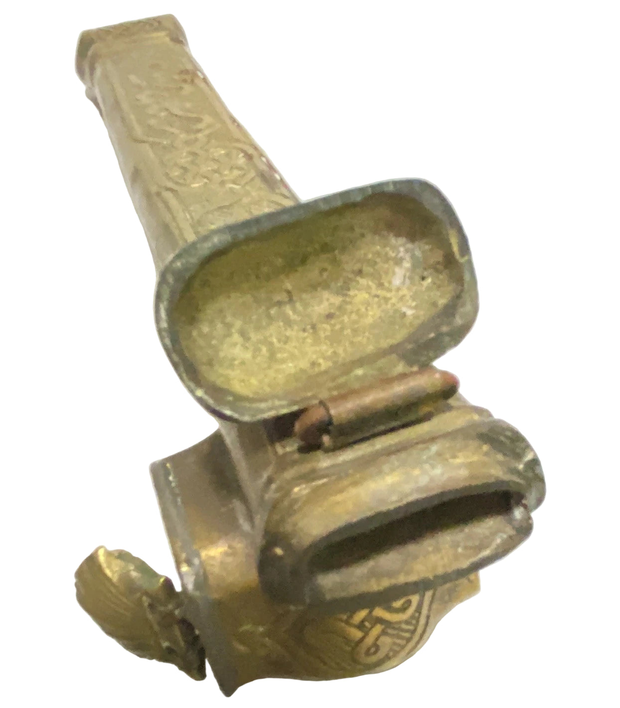 Elegant Gold Bronze Chinese Antique Incense Urn Wand