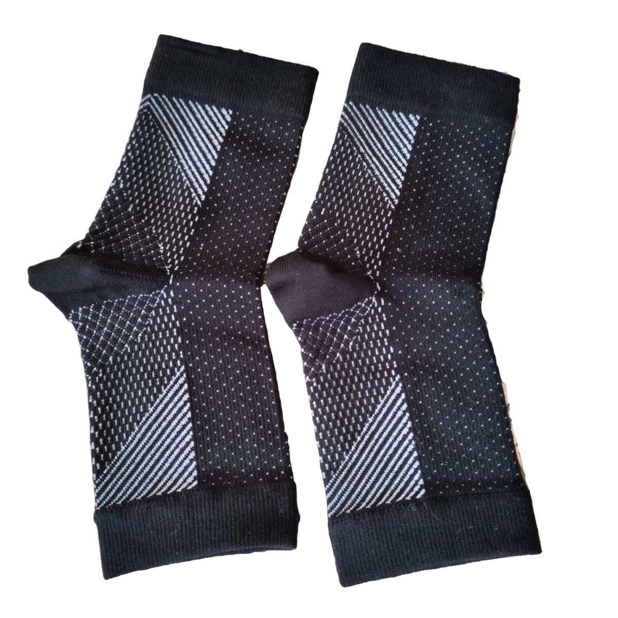 Premium Neuropathy Compression Socks – Black, Size S, Dual Pair