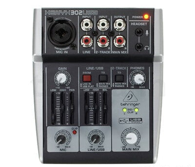 Behringer Xenyx 302USB Compact Mixer with USB Interface